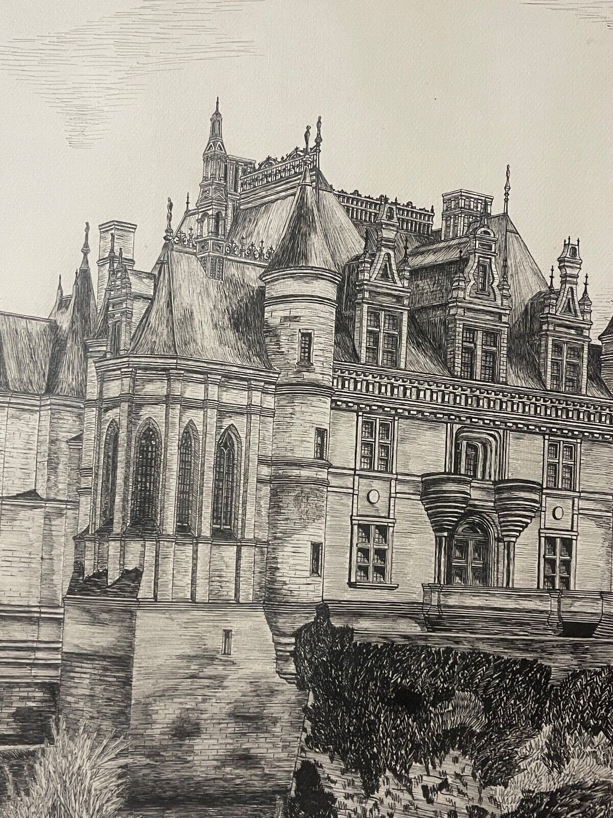 chateau_de_chenonceau_grand_dessin_plume_architecture_renaissance_debut_xxe