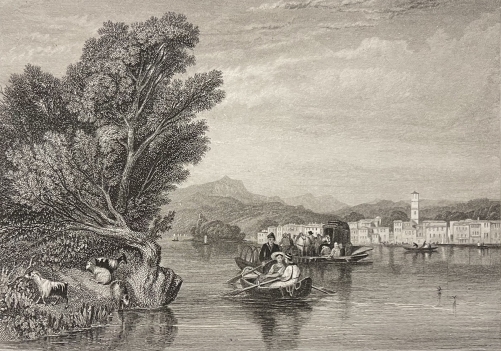sesto_calende_lombardie_italie_gravure_de_stanfield_vers_1838