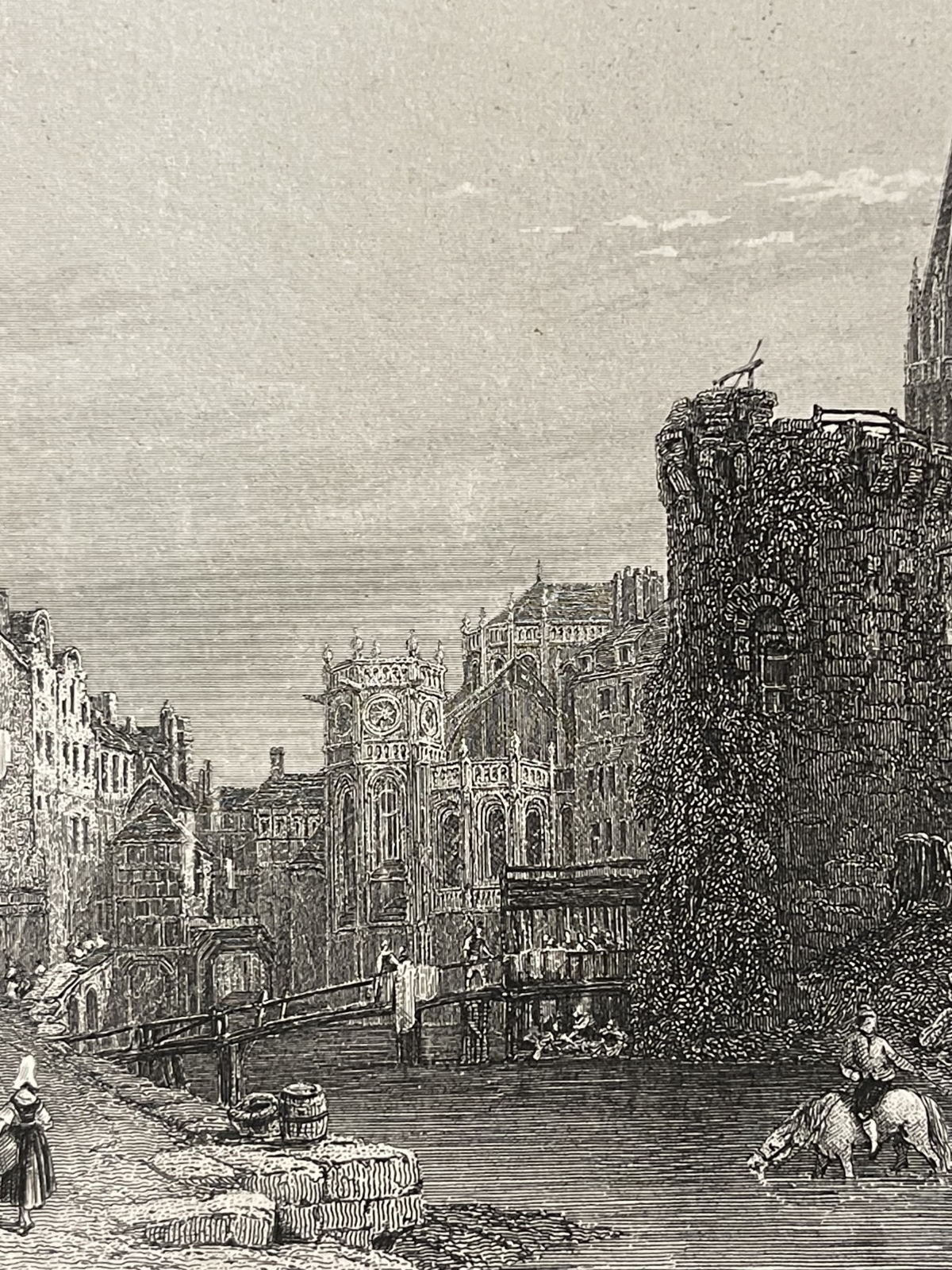 caen_normandie_calvados_france_gravure_de_sketon_vers_1838