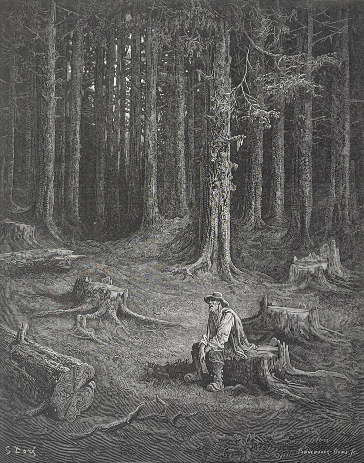 la_foret_et_le_bucheron_gustave_dore_xylographie_fable_de_la_fontaine_1868_france