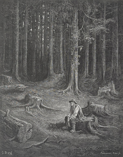 la_foret_et_le_bucheron_gustave_dore_xylographie_fable_de_la_fontaine_1868_france
