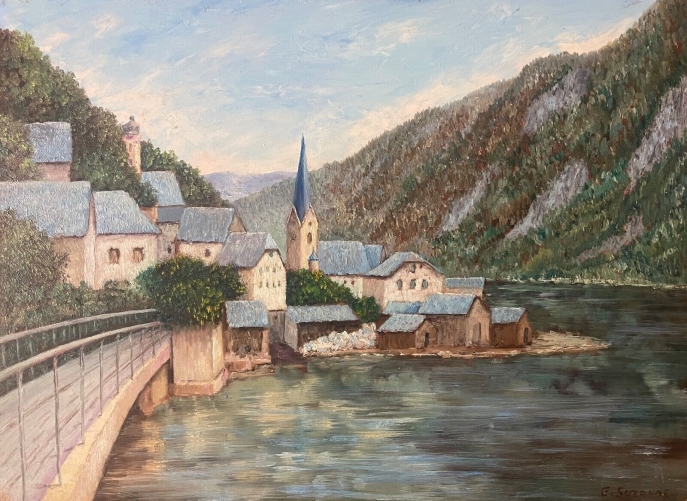 autriche_hallstatt_salzkammergut_gmunden_acrylique_sur_bois