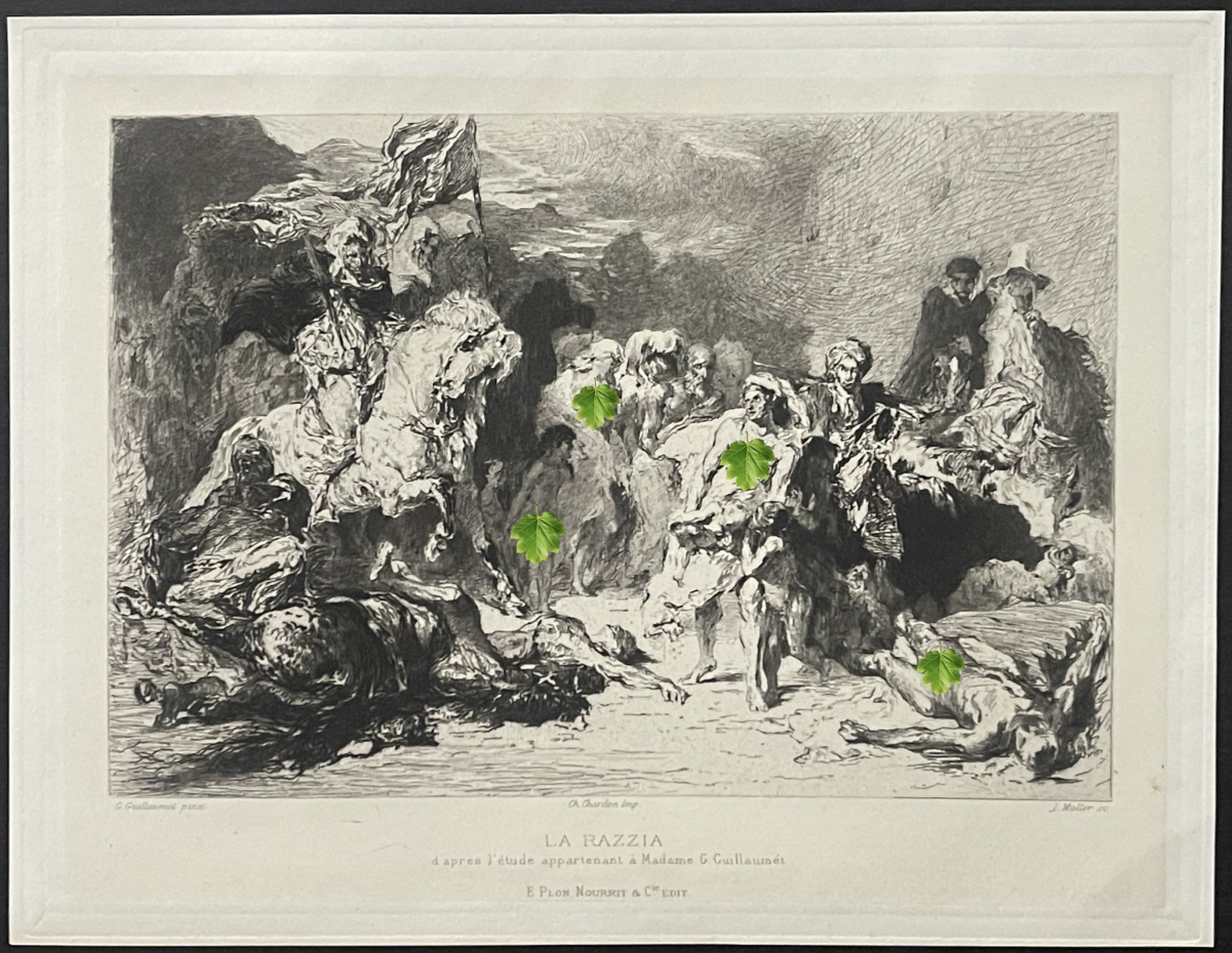 algerie_la_razzia_dapres_guillaumet_gravure_de_muller_1888_afrique