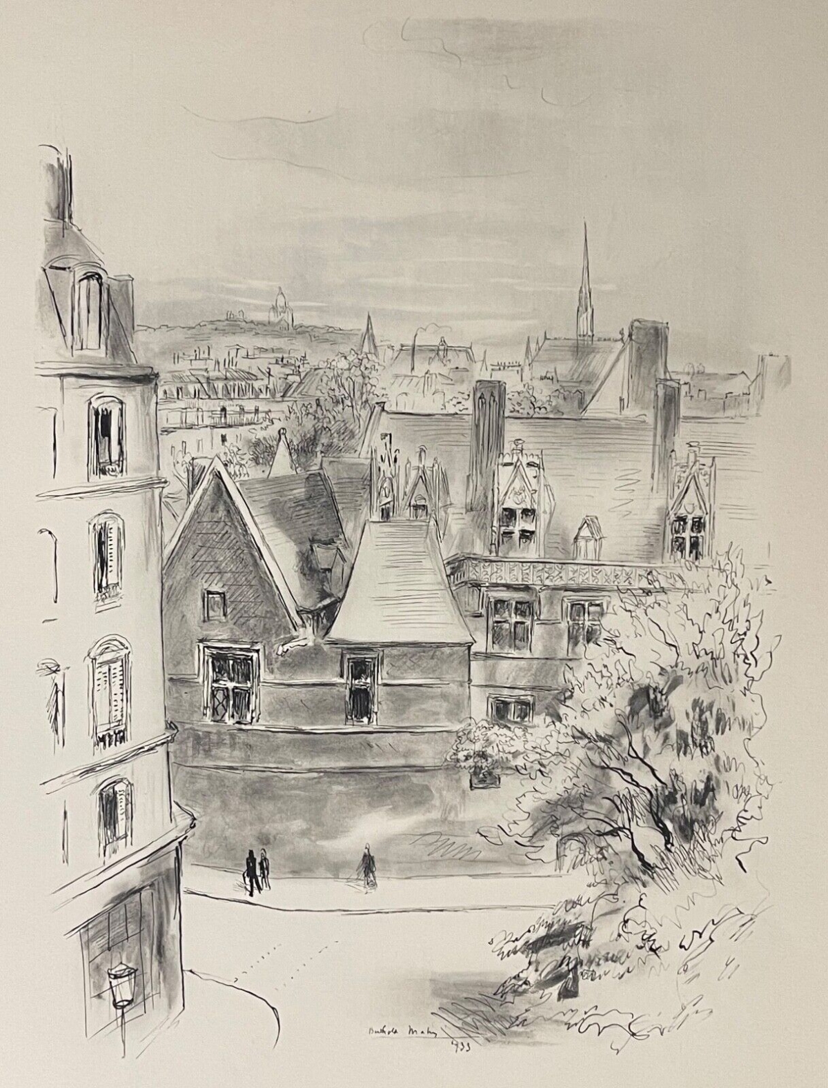 paris_quartier_latin_lithographie_de_1933_berthold_mahn_1881-1975_france