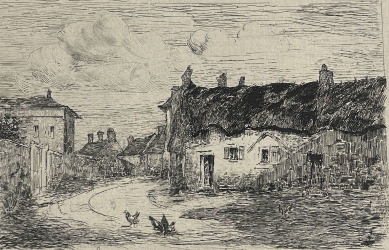 montmartre_paris_chaumiere_qui_fut_ancienne_chapelle_anonyme_vers_1810_tres_rare