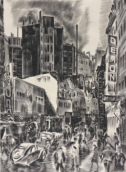 paris_rue_broca_par_albert_decaris_1949_france