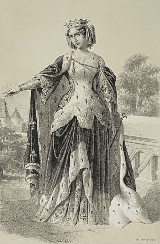 constance_darles_974-1032_reine_de_france_lithographie_de_1848_xixe_provence
