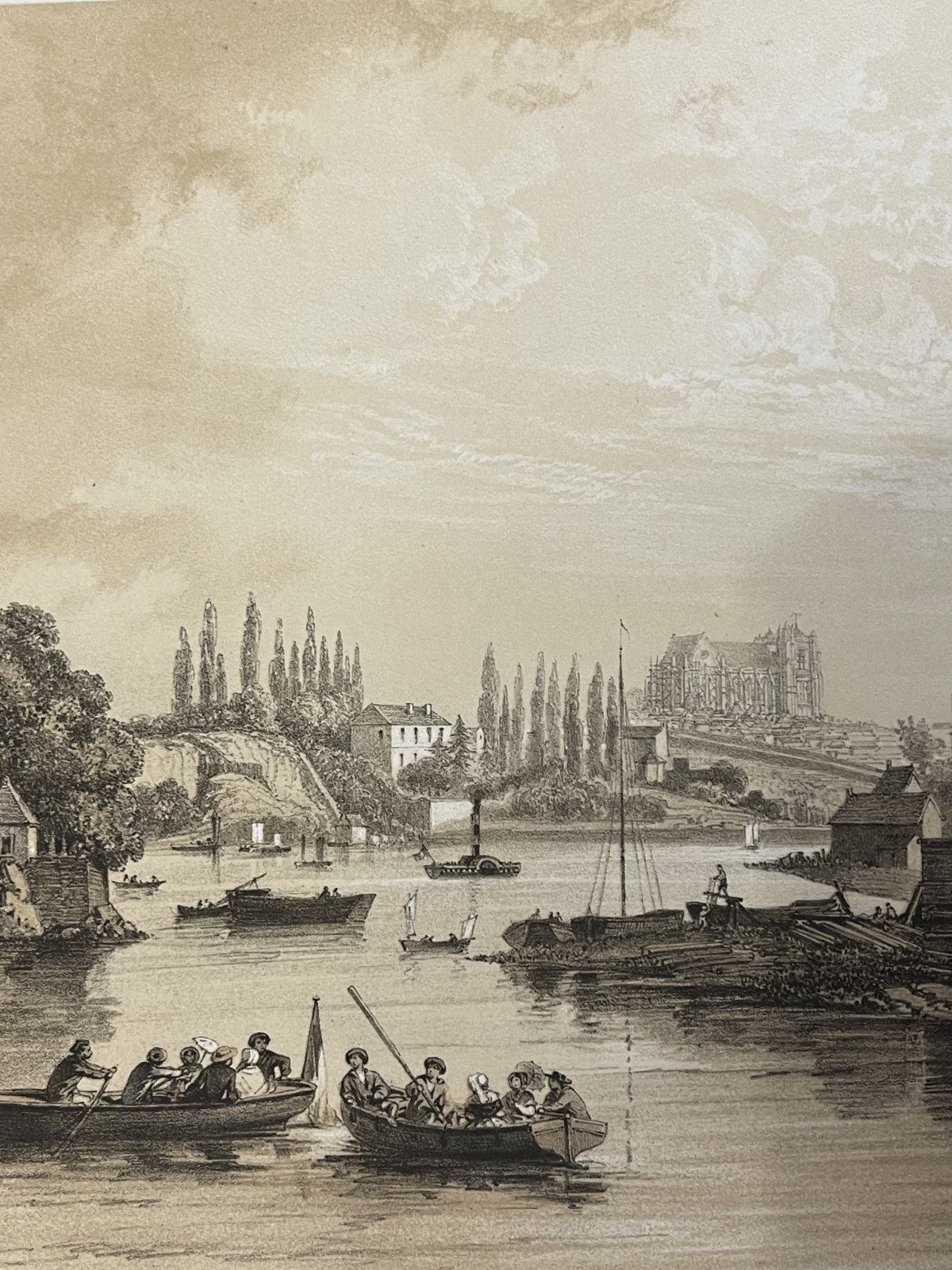nantes_bords_de_l_erdre_a_la_patache_bretagne_lithographie_1860_felix_benoist