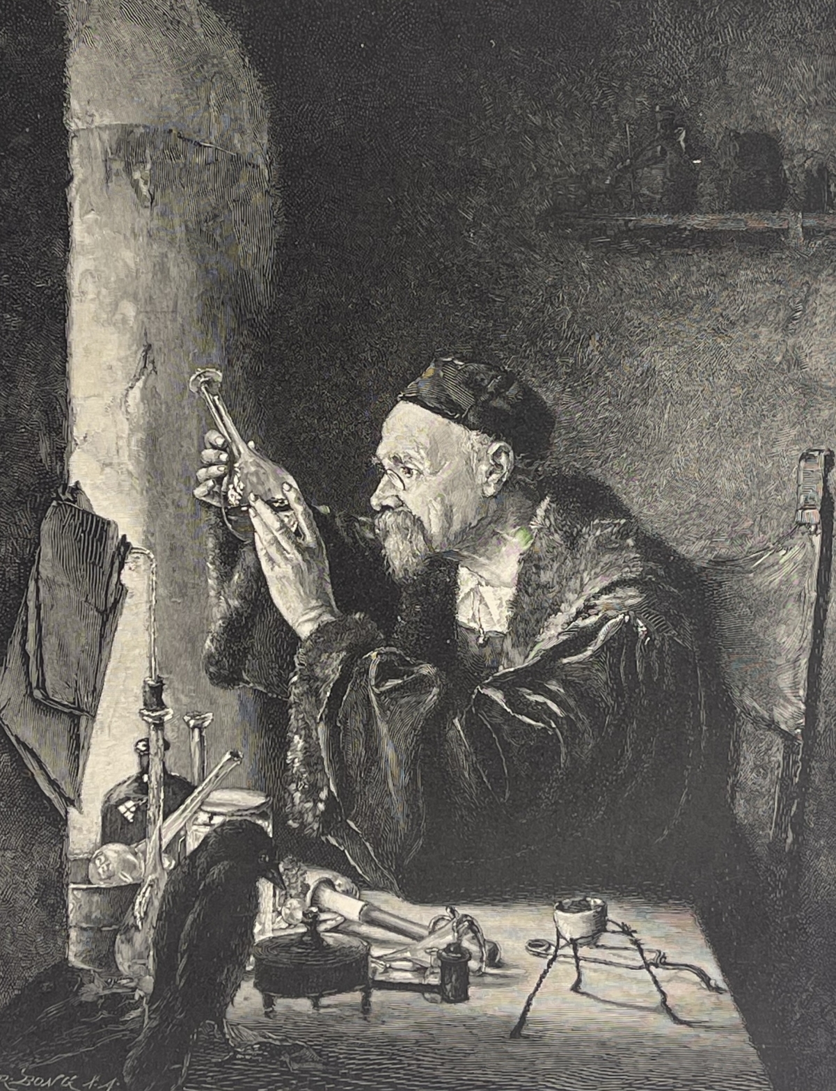 edmund_ritter_von_hellmer_1850-1935_l_alchimiste_c_1900_alchimie_cabale