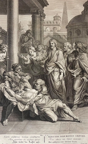 jesus_christ_guerit_un_homme_possedé_devant_les_pharisiens_bernard_picart_1728