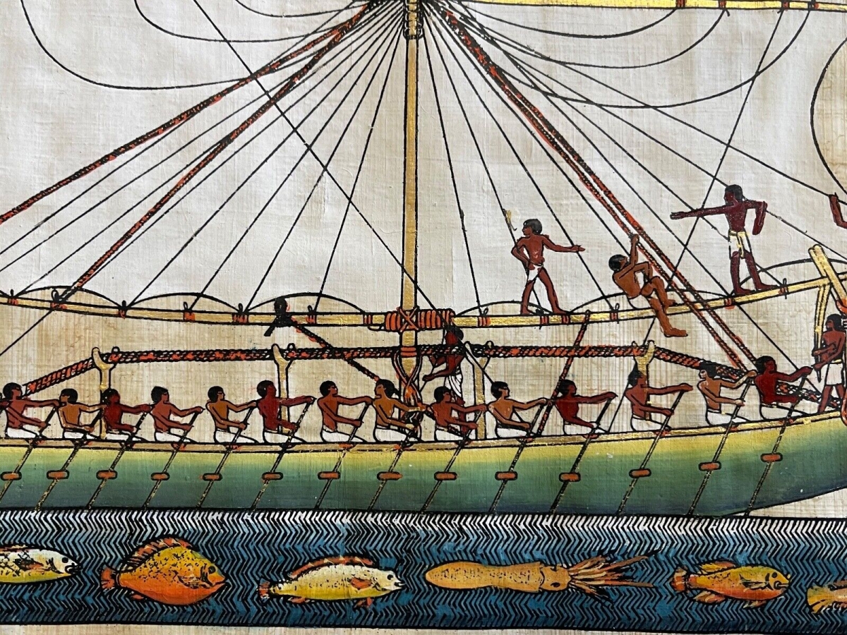 egypte_navire_egyptien_expedition_de_pount_c_1600_av_j_c_papyrus_xxe_hatshepsout