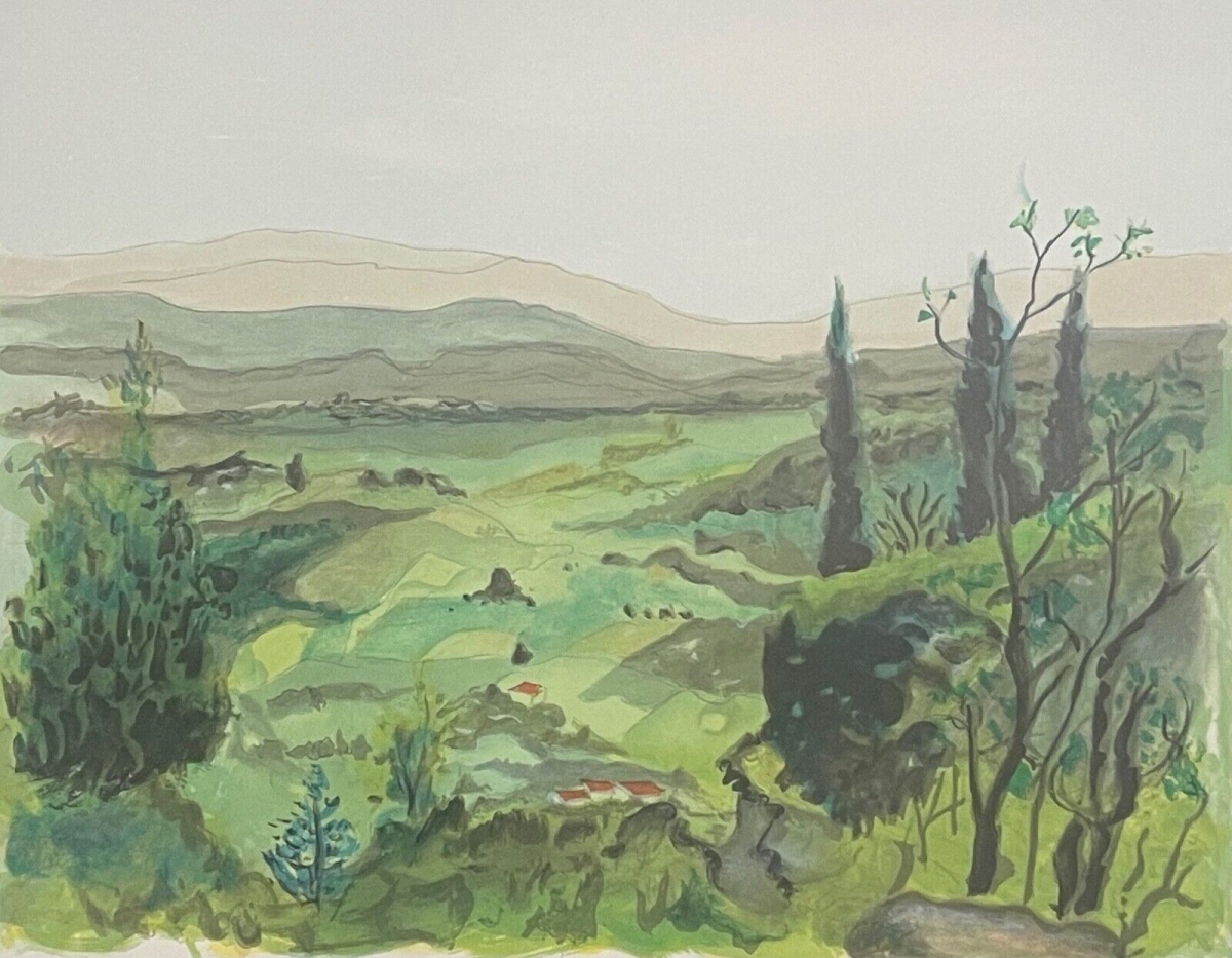 gordes_la_plaine_provence_lithographie_1979_astri_bergman_taube_1898-1980