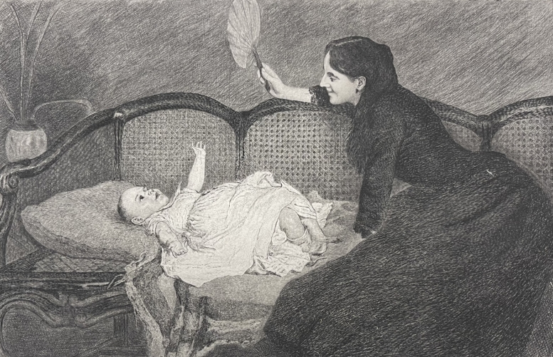 felix_jasinsk_maitre_bebe_pointe_seche_exposition_universelle_1889_pologne