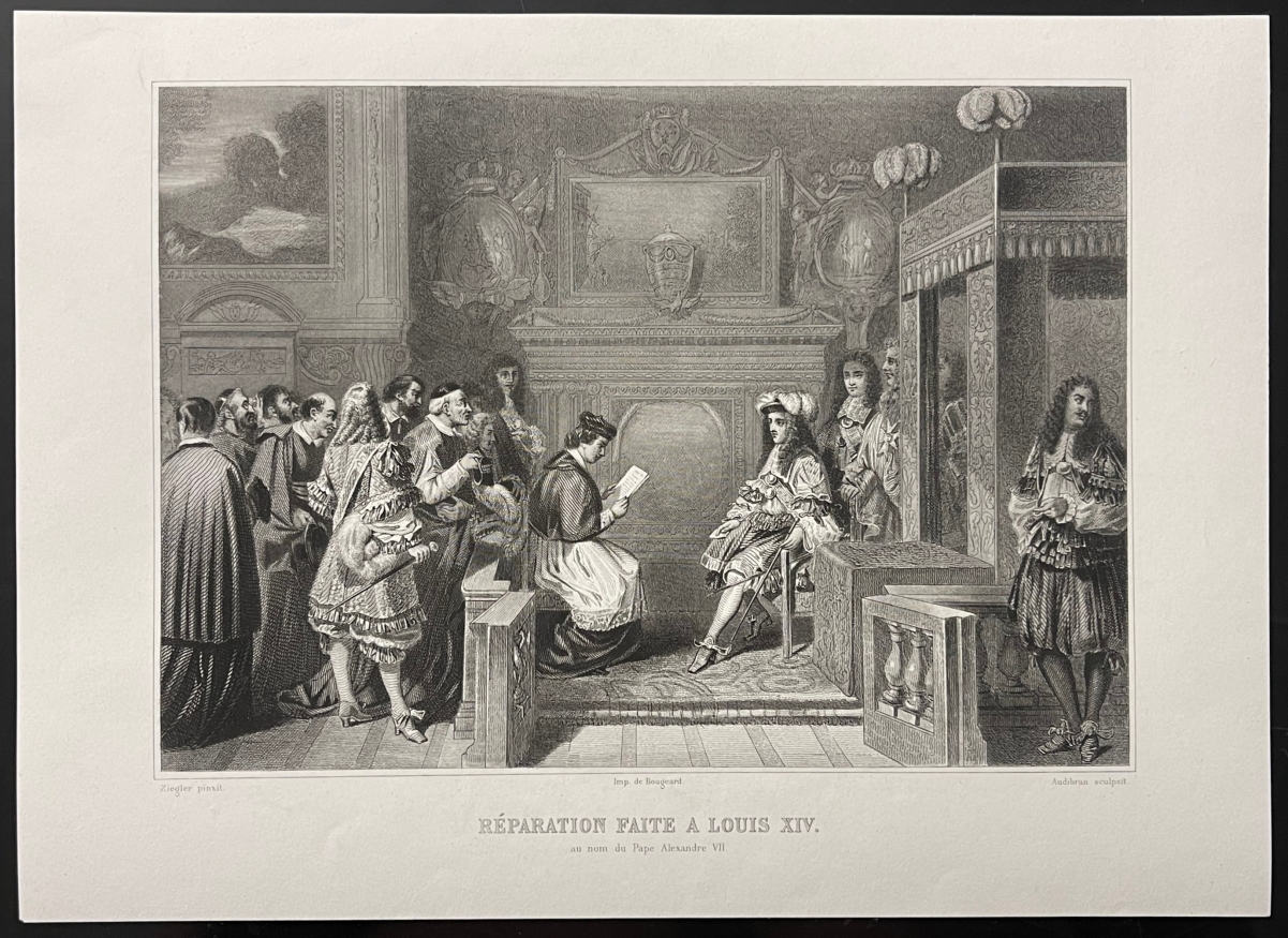 le_pape_alexandre_vii_fait_reparation_1664_au_roi_de_france_louis_xiv
