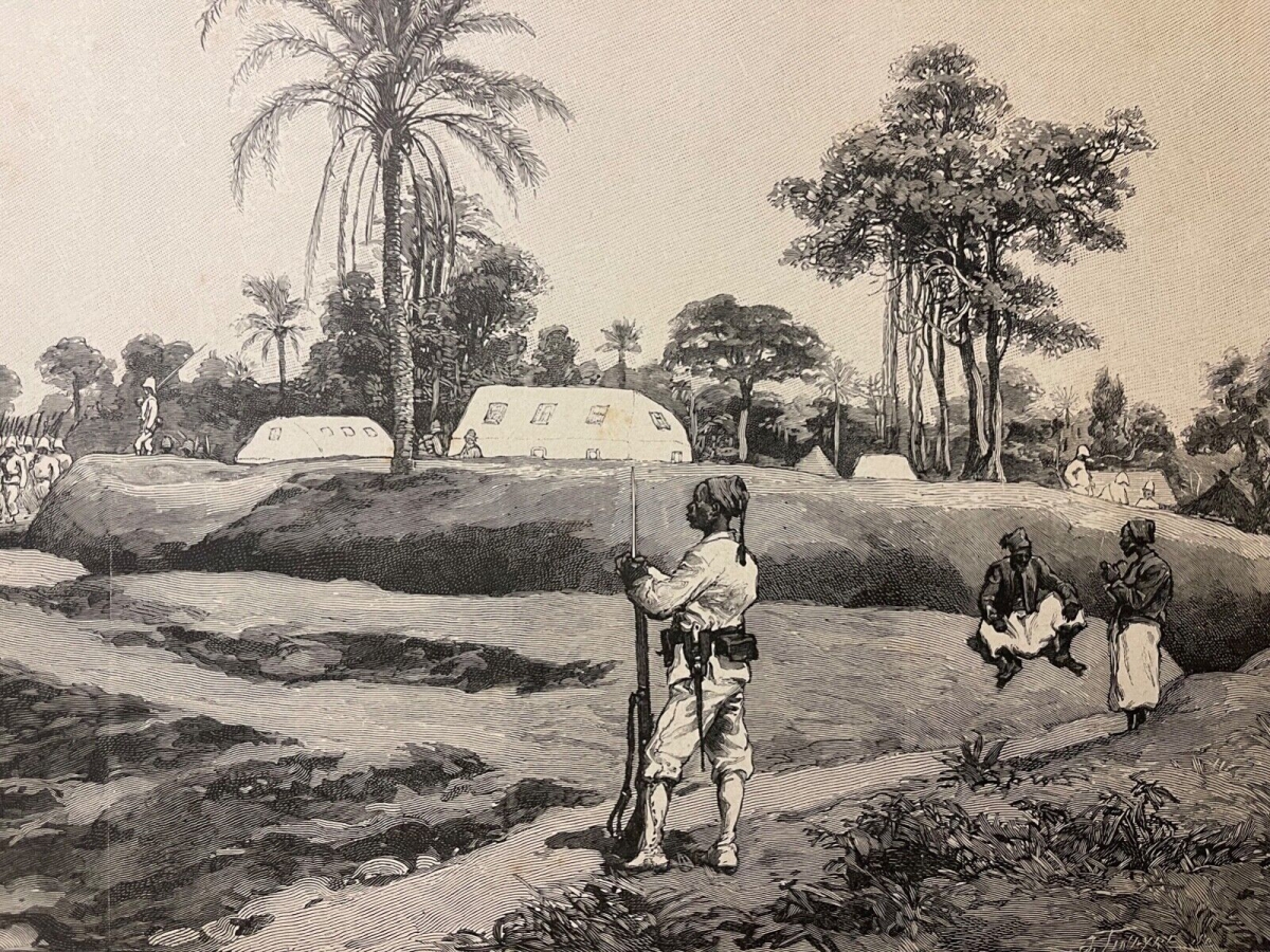 fort_faurax_colonisation_de_royaume_dahomey_benin_1895_afrique