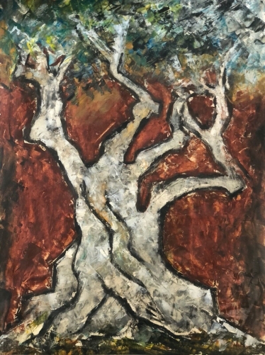 arbre_peinture_au_couteaux_sur_papier_art_contemporain_anonyme_48_cm_par_38_cm