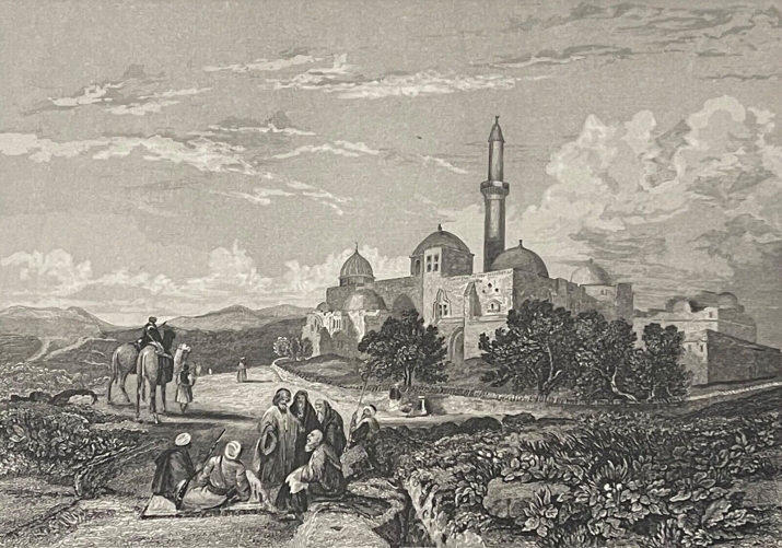 israel_mosquee_de_david_palestine_jerusalem_mont_sion_gravure_vers_1838