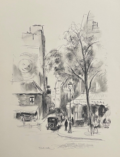 paris_quartier_latin_en_1933_lithographie_de_berthold_mahn_1881-1975_france