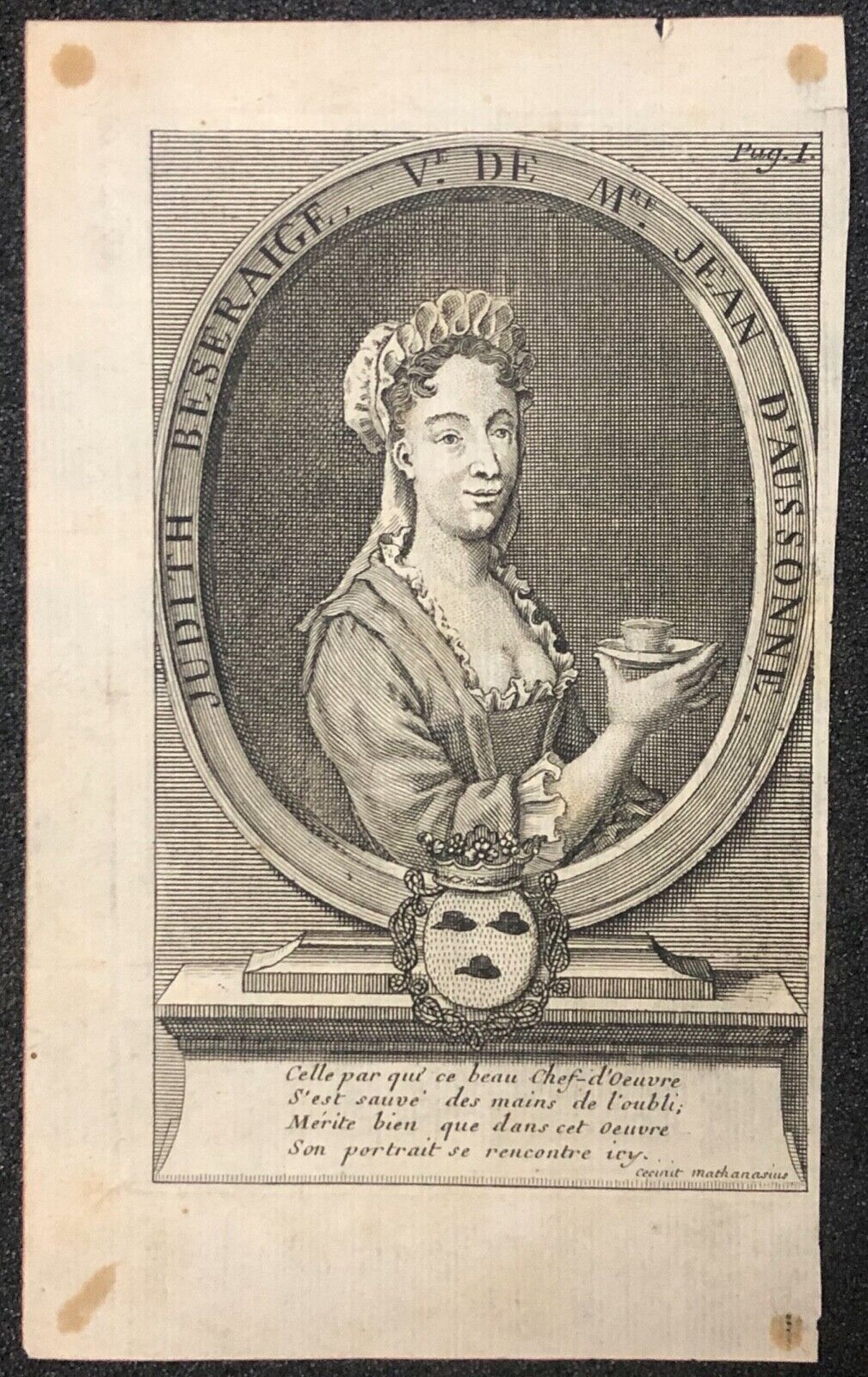 chrisostome_mathanasius_portrait_judith_beseraige_femme_jean_d_aussonne_xviie
