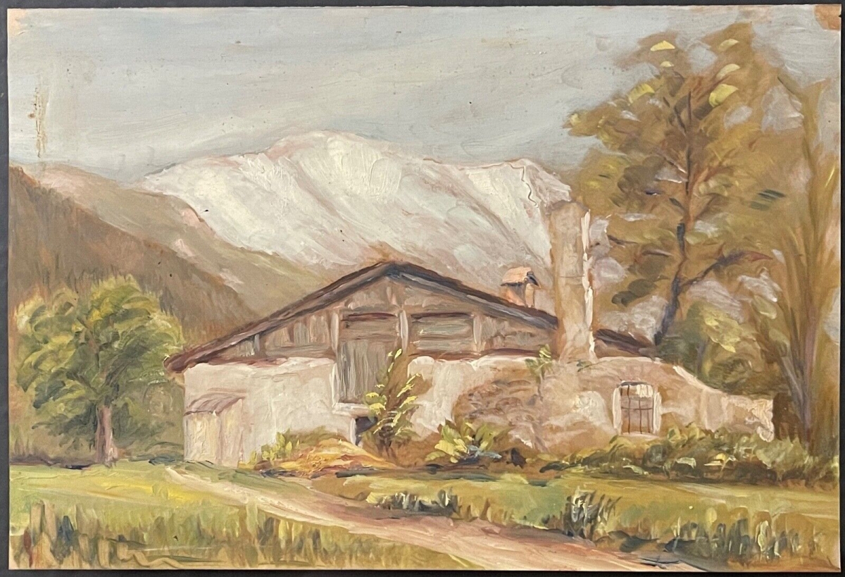 ruine_de_chalet_a_miage_gouache_1939_saint_gervais_hautes_alpes_france