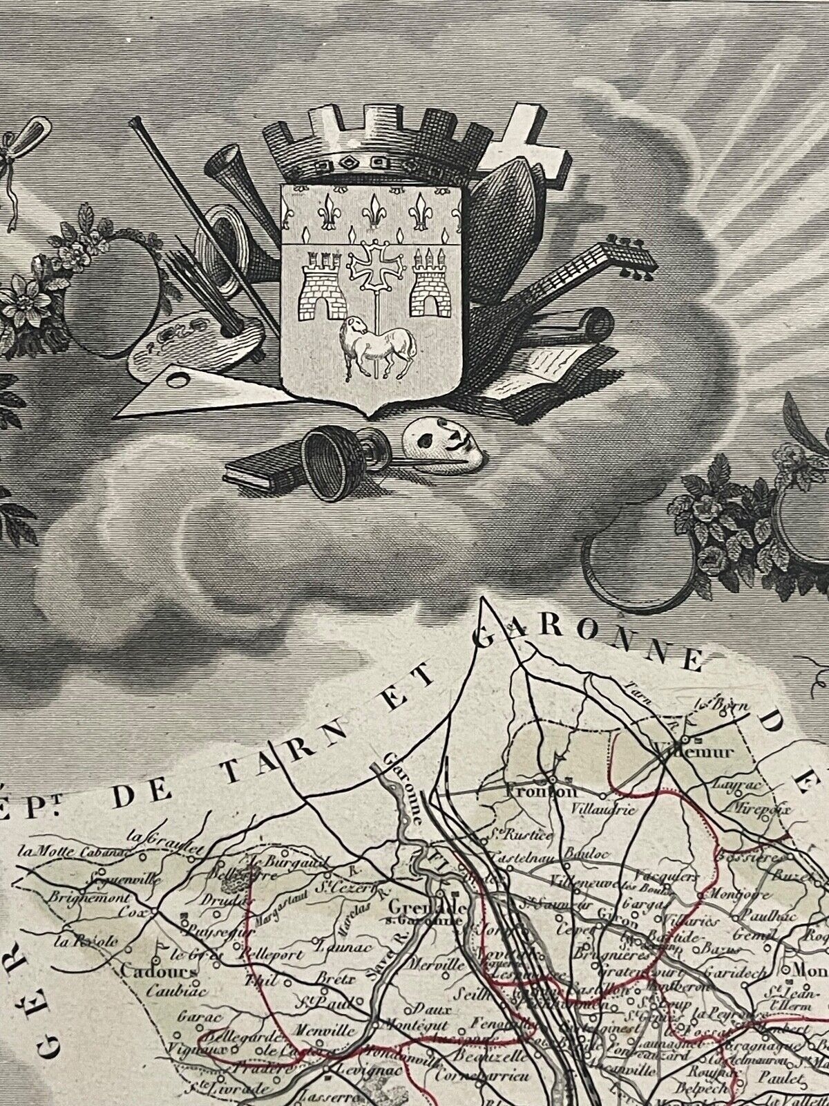 haute_garonne_departement_carte_de_1850_france_languedoc_gascogne_occitanie