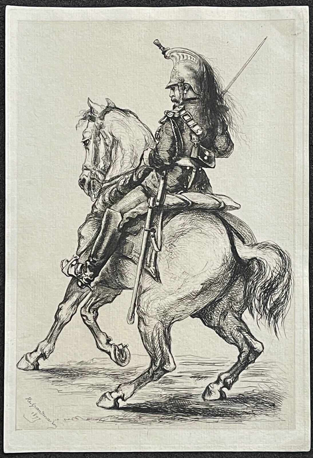 henri_de_grandmaison_1834-____cuirassier_de_1877_cavalier_cheval_france