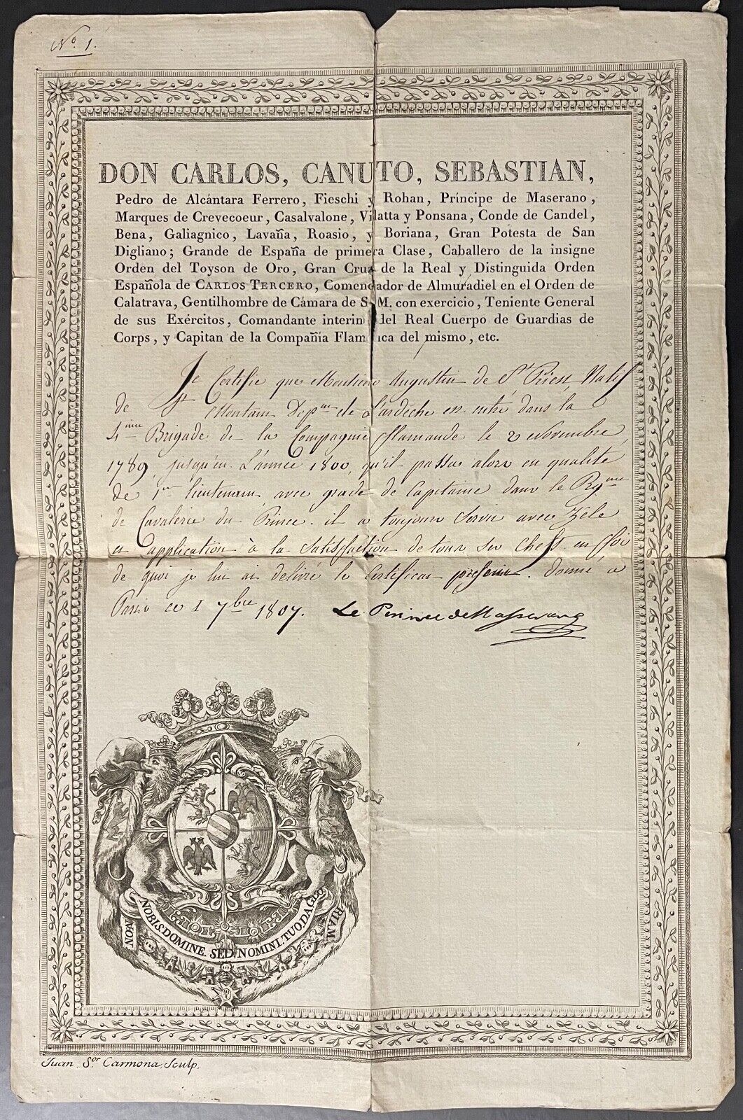 autographe_carlo_ferrero_fieschi_prince_de_masserano_1760-1826_grand_d???espagne