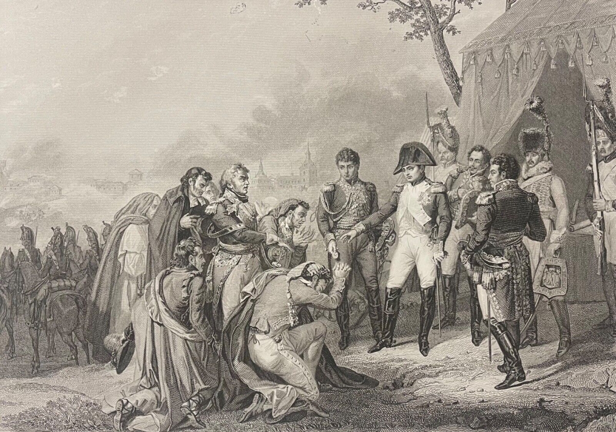 espagne_capitulation_de_madrid_1808_napoleon_bonaparte_gravure_carle_vernet_1840