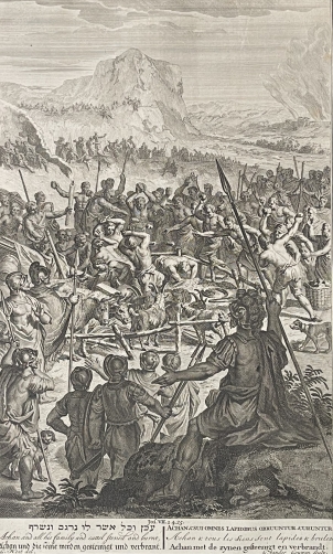 achan_puni_de_son_sacrilege_est_lapide_gravure_de_1728_dapres_hoet_1648-1733