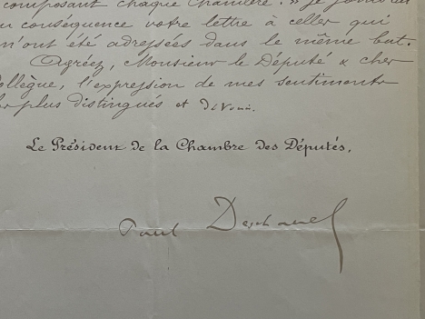 paul_deschanel_1855-1925_president_republique_document_autographe_1899_france