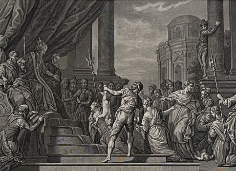 paolo_veronese_le_jugement_de_salomon_graveur_louis_croutelle_tirage_1786
