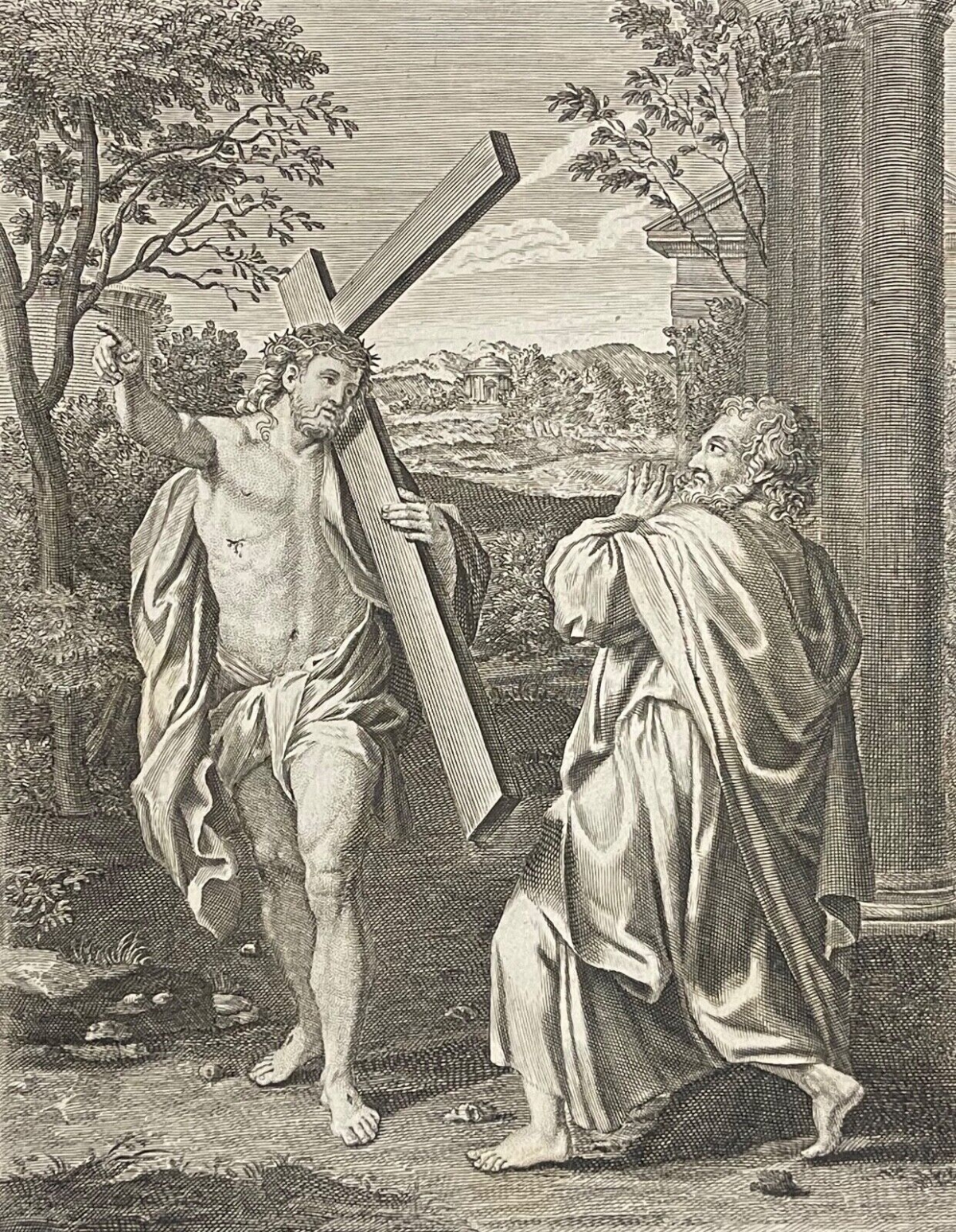 annibale_carracci_1612-1695_dapres_domine_quo_vadis_gravure_vers_1725