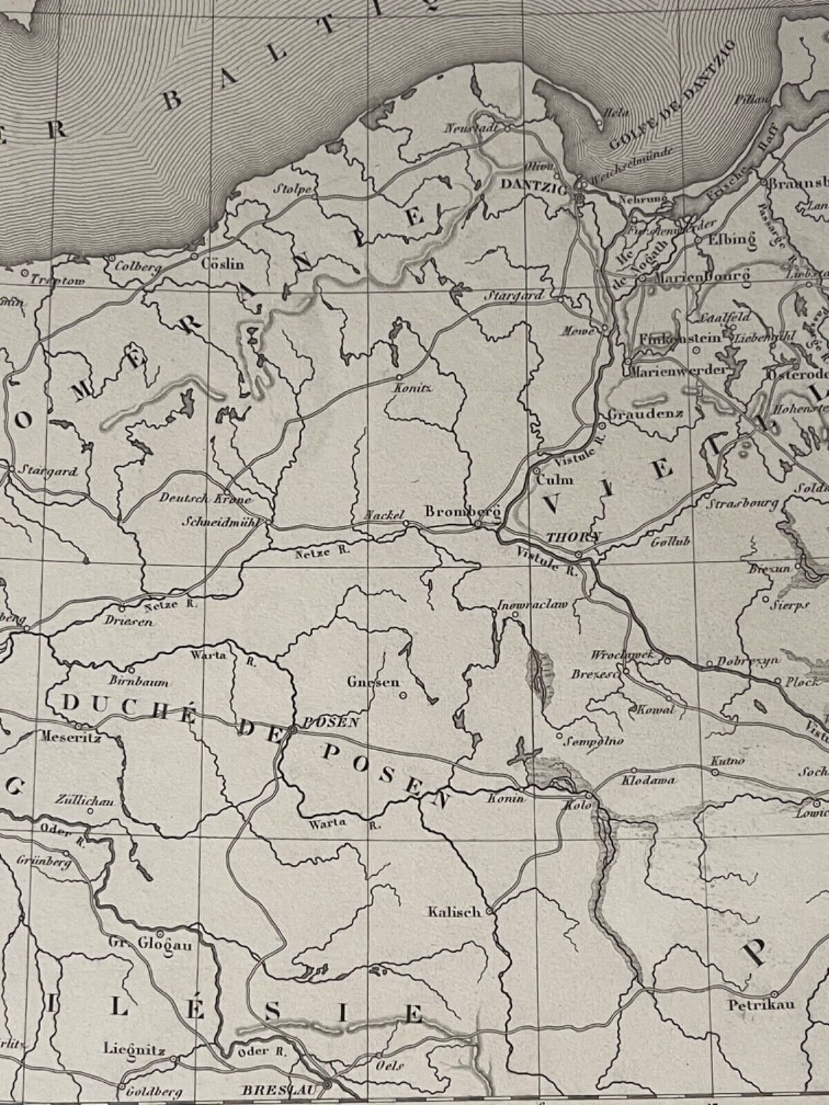 pologne_et_prusse_orientale_sous_empire_napoleon_bonaparte_carte_1848