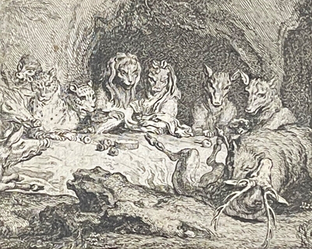 le_festin_du_lion_par_claude_gillot_1673-1722_gravure_de_1719_france