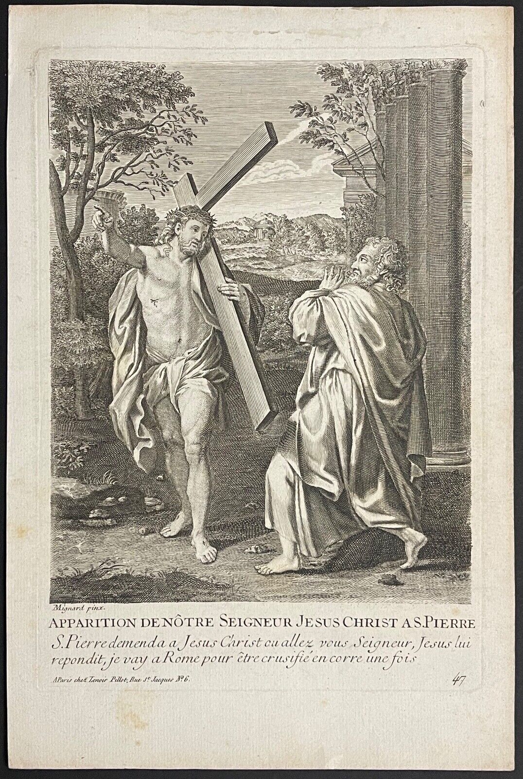 annibale_carracci_1612-1695_dapres_domine_quo_vadis_gravure_vers_1725