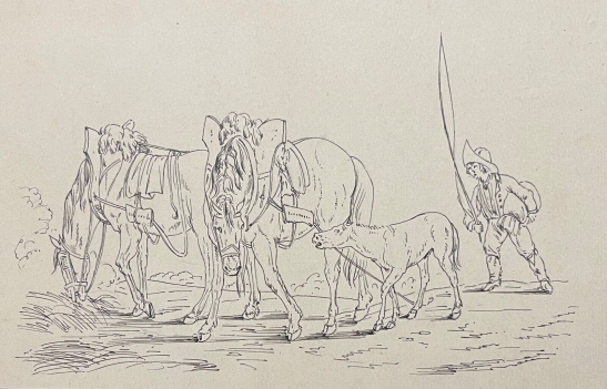 palfrenier_armee_napoleon_dessin_encre_antony_hottot_1865-1914_c_1885_cheval