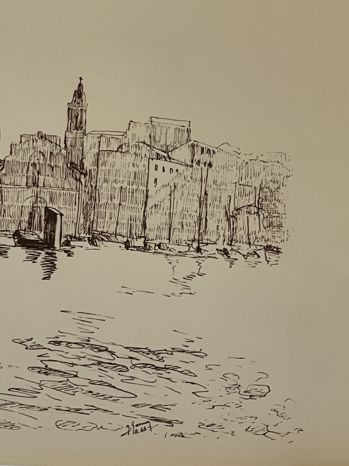 marseille_vieux_port_vers_1970_gravure_xxe_provence_france