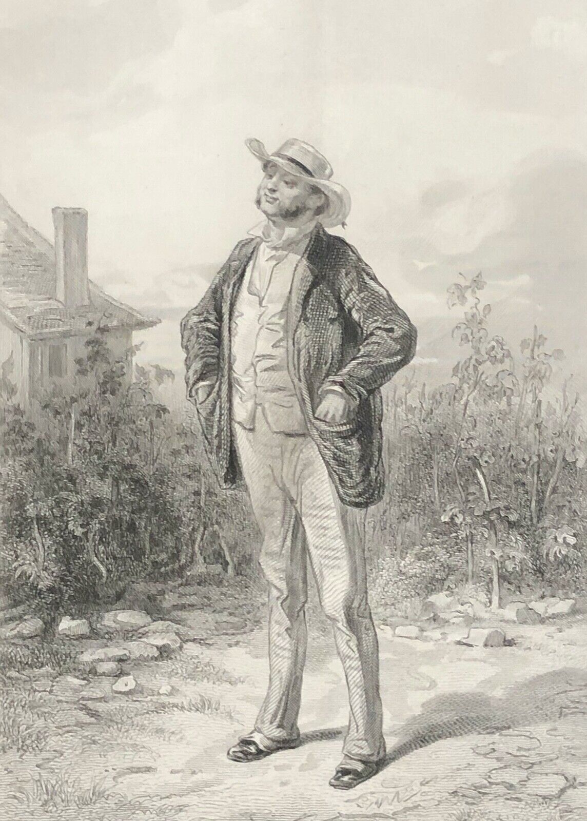 paul_gavarni_1804-1866_la_vigne_est_en_fleur_lithographie_vin_c_1840_rouargue