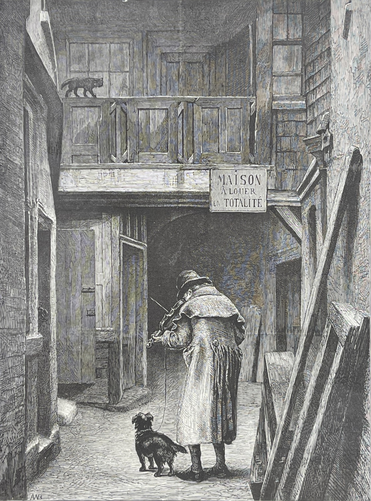 le_musicien_aveugle_signe_anb_estampe_xylographie_c_1885_violon_mendiant