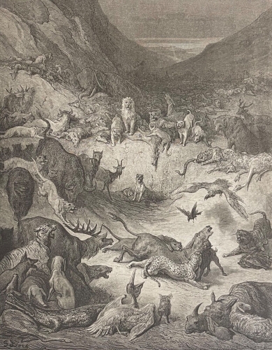 les_animaux_malades_de_la_peste_fables_de_la_fontaine_gustave_dore_1869_france