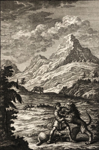 phillip_medhurst_bible_david_terrassant_le_lion_et_lours_samuel_1730_israel