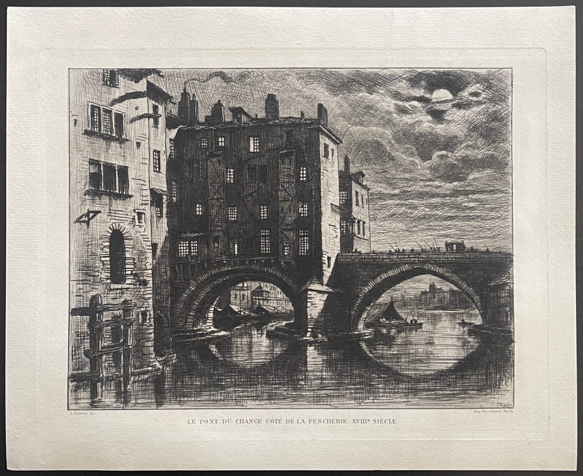 lyon_pont_du_change_1070-1842_cote_de_la_pescherie_pointe_seche_de_drevet_france