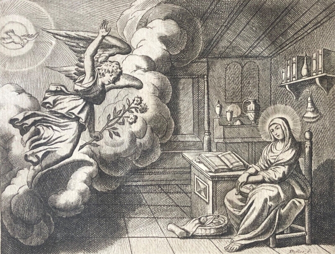 annonciation_de_la_vierge_de_claude_duflos_1665-1727_tirage_de_1770