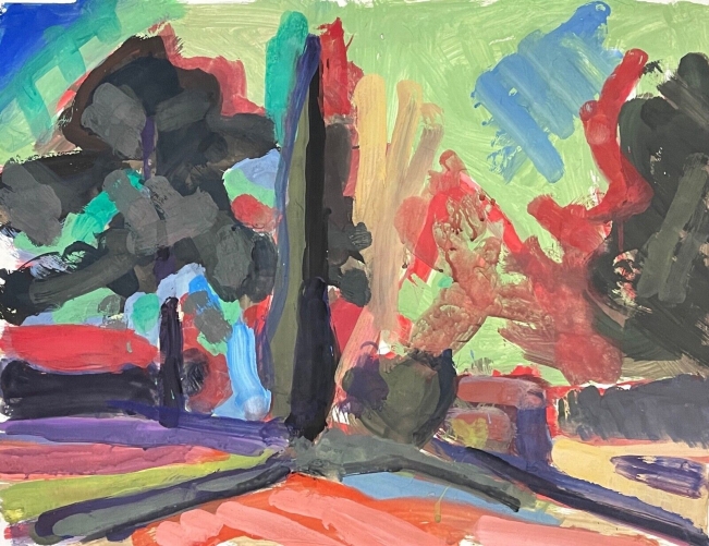 provence_vue_paysage_henri_samat_peintre_du_peano_ecole_provencale_1983_france