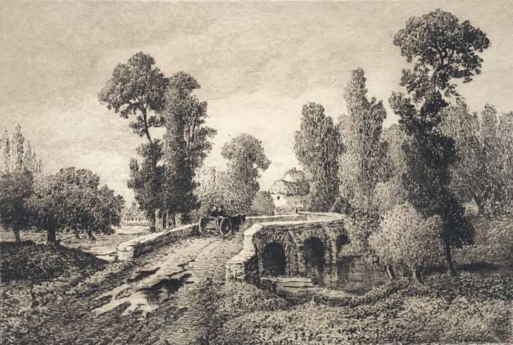 theodore_rousseau_pointe_seche_le_petit_pont_grave_par_leterrier_barbizon_c_1910