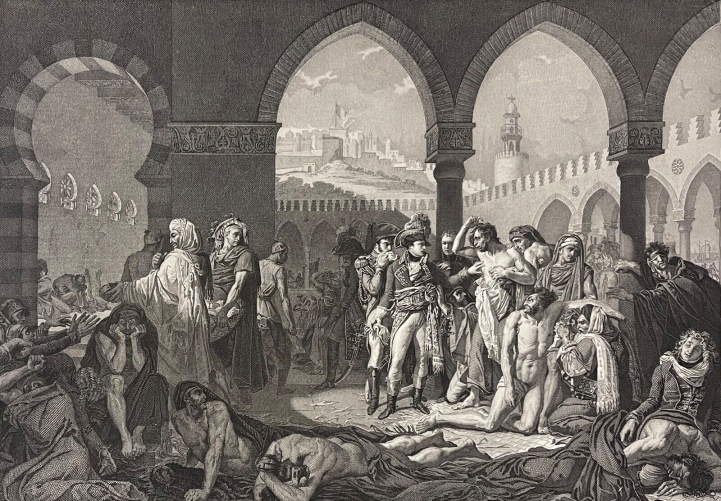 le_general_bonaparte_1799_visite_les_pestiferes_de_jaffa_1838_napoleon_israel