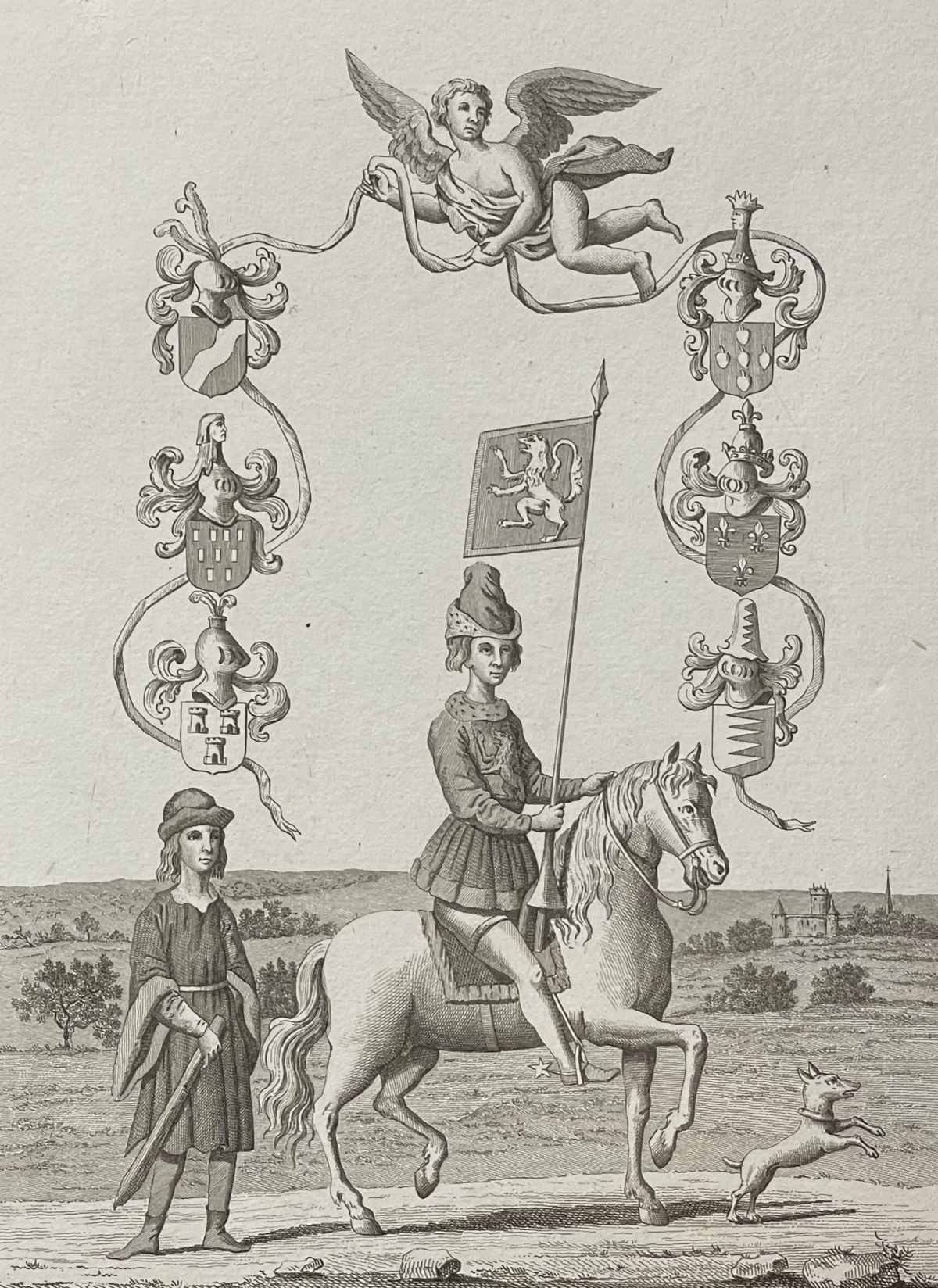 belgique_bruxelles_fanion_des_sleeus_tirage_avant_la_lettre_vers_1785