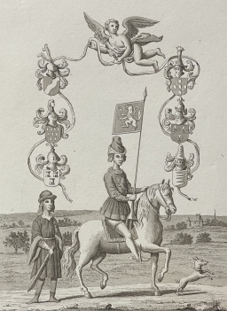 belgique_bruxelles_fanion_des_sleeus_tirage_avant_la_lettre_vers_1785