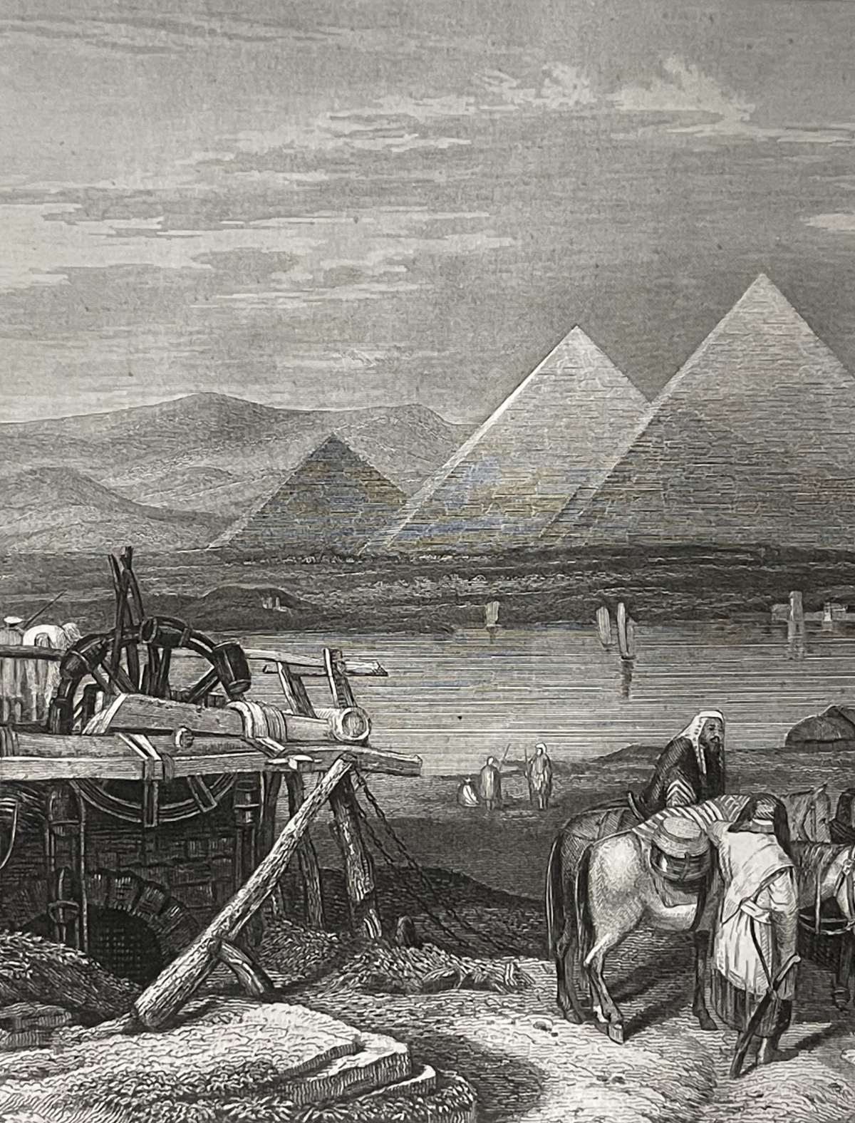 egypte_les_pyramides_memphis_de_gizeh_le_nil_gravure_vers_1830_afrique_pyramide
