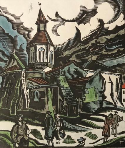 neris-les-bains_eglise_saint-georges_vers_1944_signee_ff_francois_faureau__